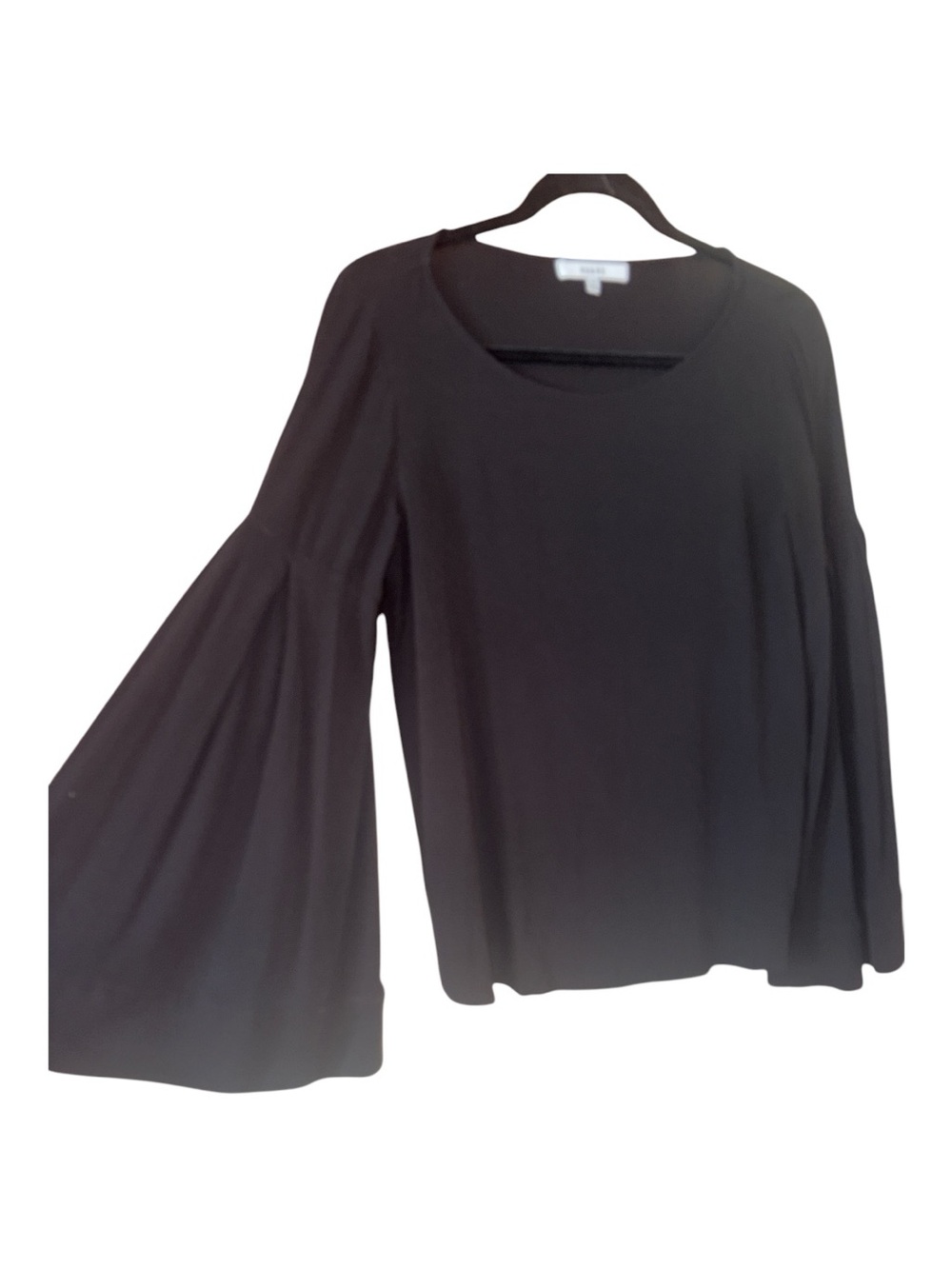 RO&DE Women’s Black Long Bell Sleeve Top size medium